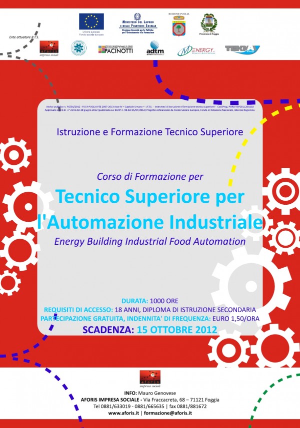 Tecnico superiore per l’automazione industriale